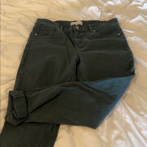 Dark green jeans from loft